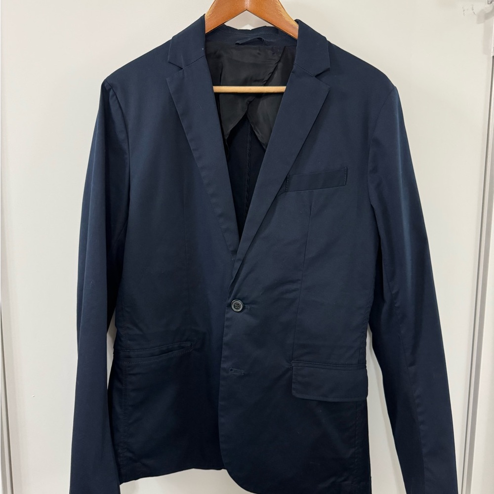 Armani Exchange Navy Blue Blazer